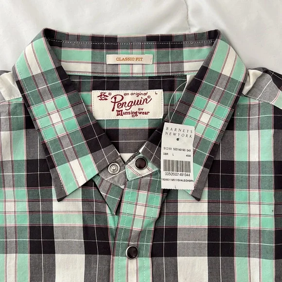 Brand New Original Penguin Button Down Shirt Size L - Picture 2 of 3